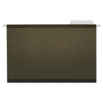 Universal® Deluxe Reinforced Recycled Hanging File Folders, Legal Size, 1-5-cut Tab, Standard Green, 25-box freeshipping - TVN Wholesale